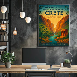 Crete's Ancient Charm Vintage Travel Poster