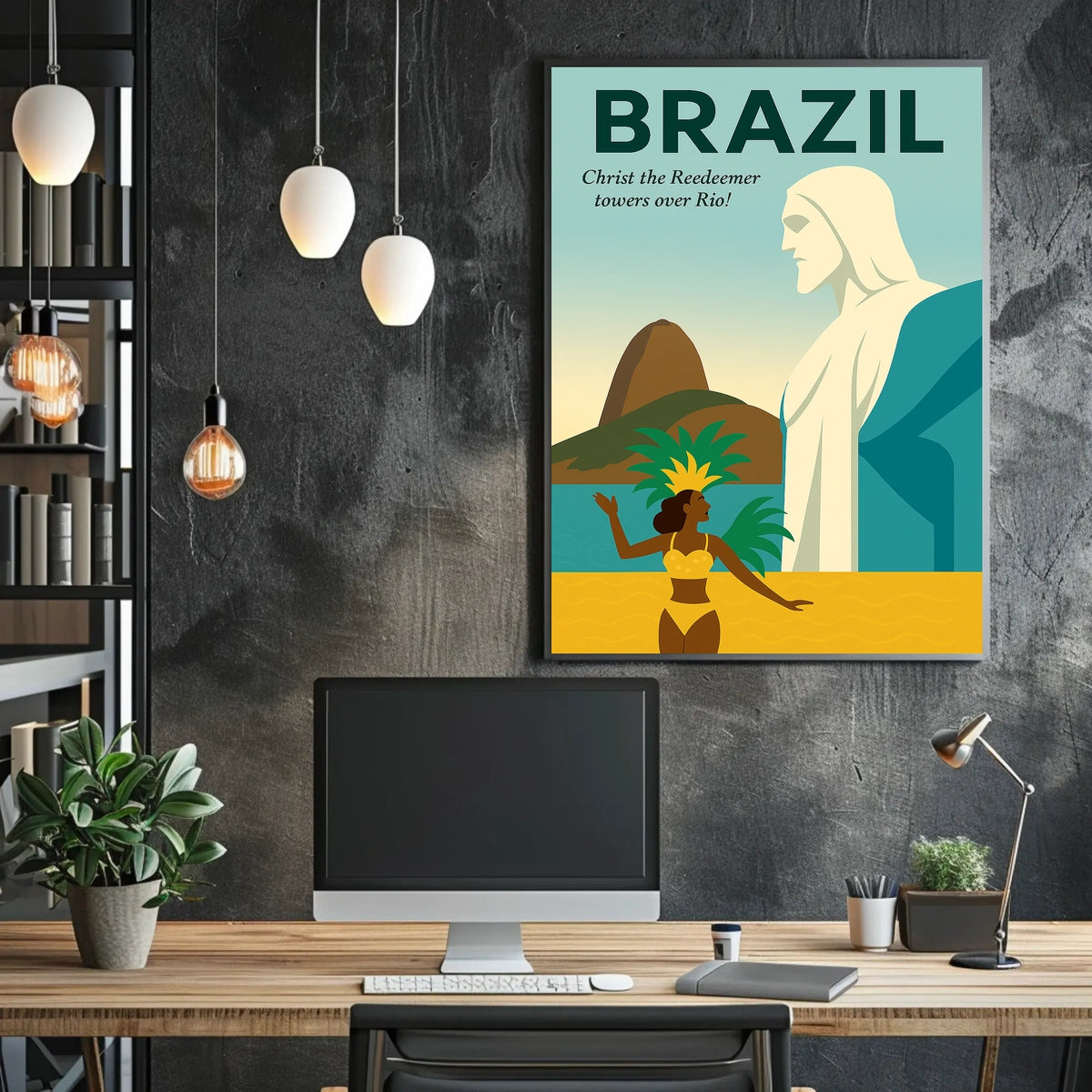 Christ the Redeemer Over Rio Poster