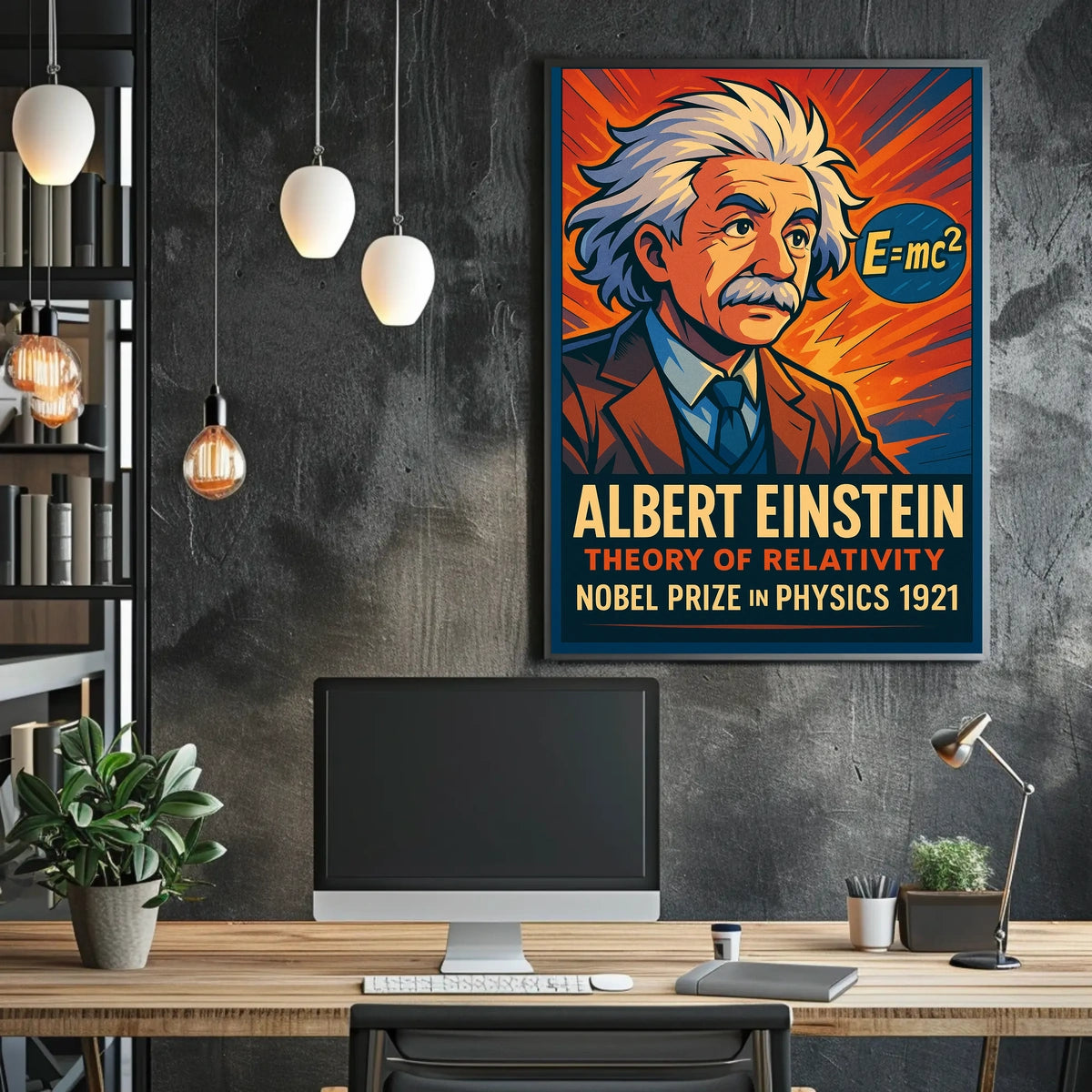 Albert Einstein Nobel Prize In Physics Poster