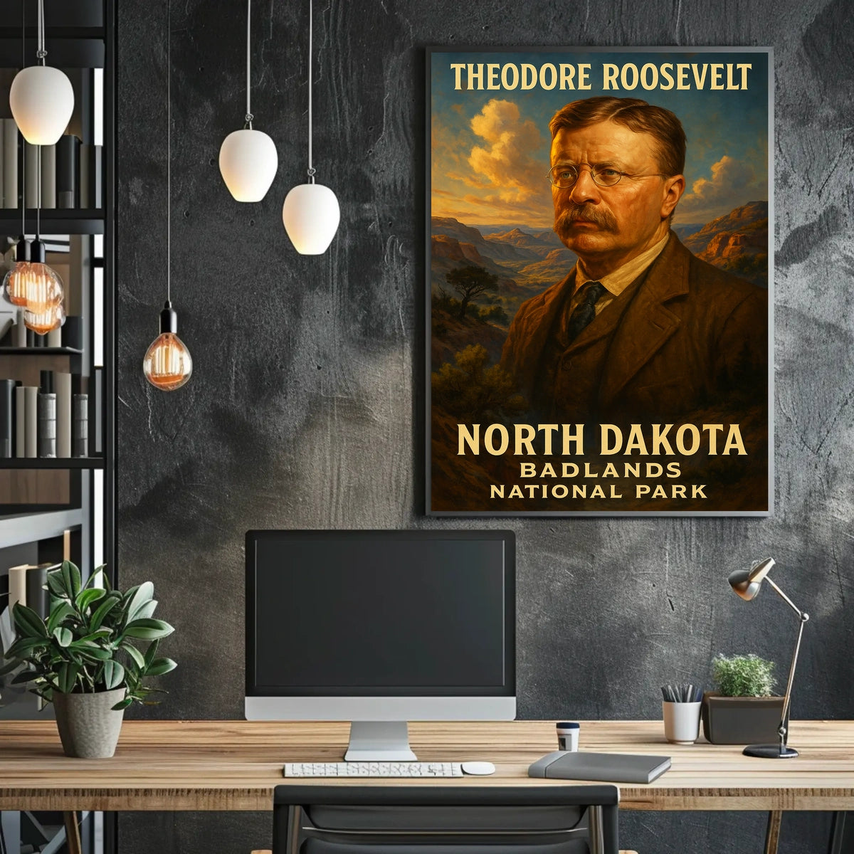 Theodore Roosevelt And The North Dakota Poster