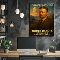 Theodore Roosevelt And The North Dakota Poster