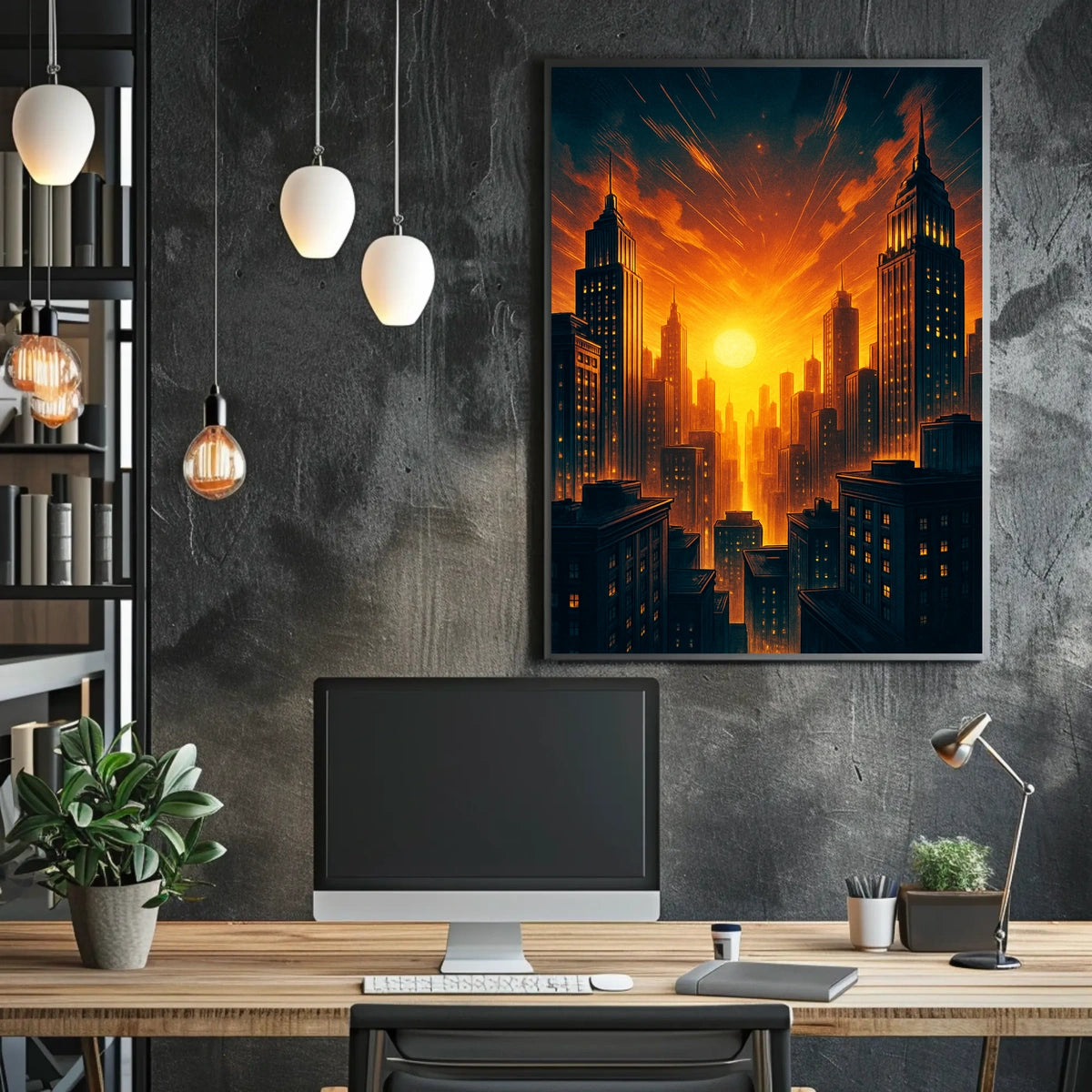 Urban Sunset Poster