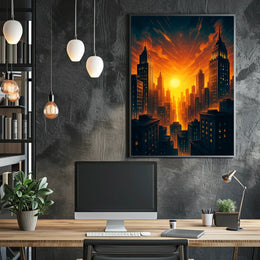 Urban Sunset Poster
