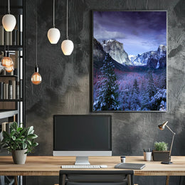 Yosemite Valley Winter Serenity National Park Poster