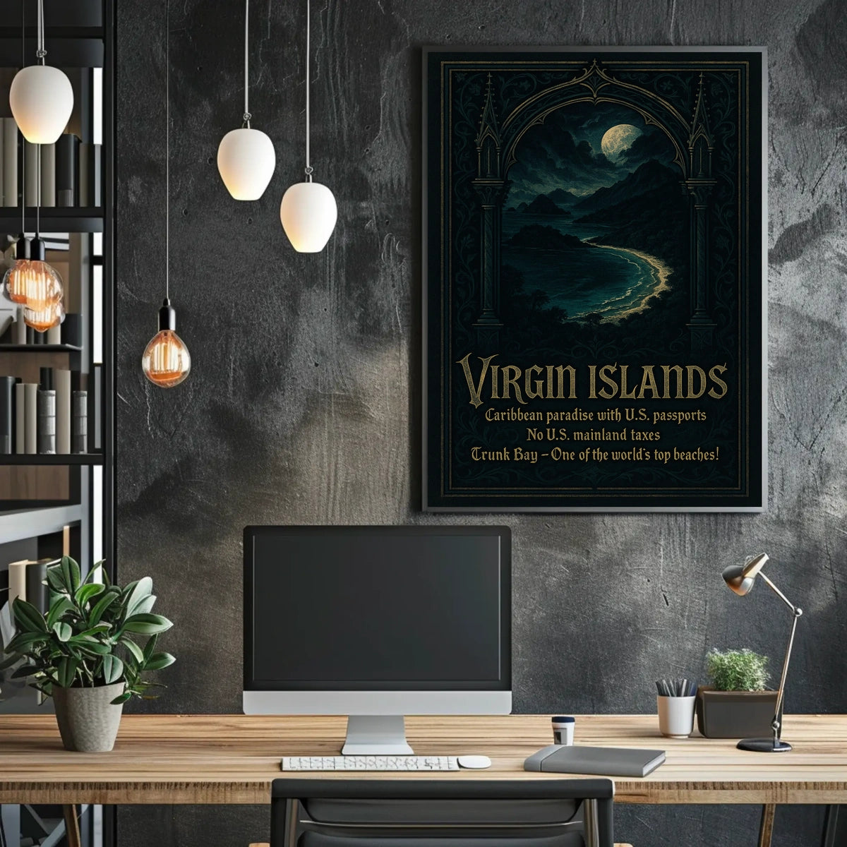 Virgin Islands Caribbean Paradise Poster