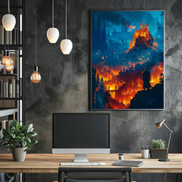 Enchanted Realms at Dusk Poster PosterGoat