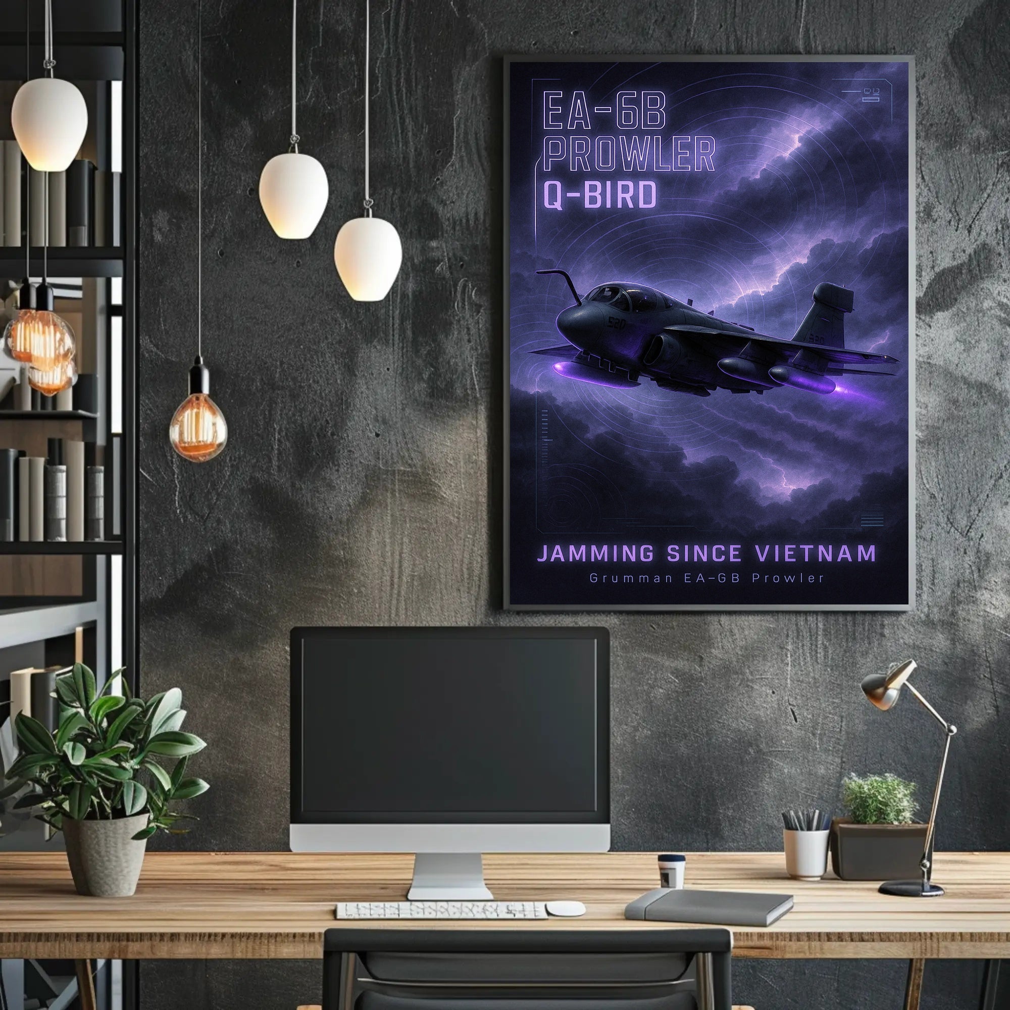 EA-6B Prowler Jamming Since Vietnam Poster PosterGoat