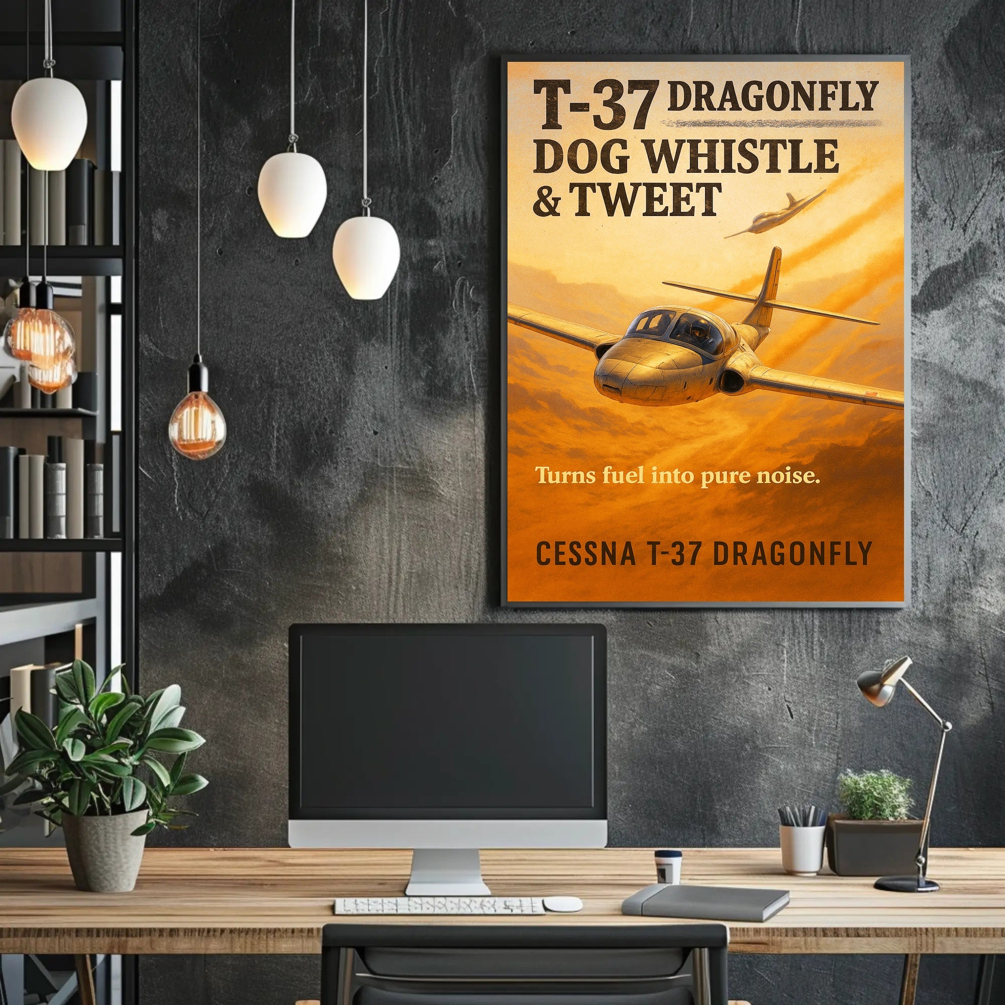T-37 Dragonfly Dog Whistle & Tweet Poster PosterGoat