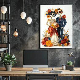 Vibrant Day of the Dead Celebration Cultural or Heritage Poster
