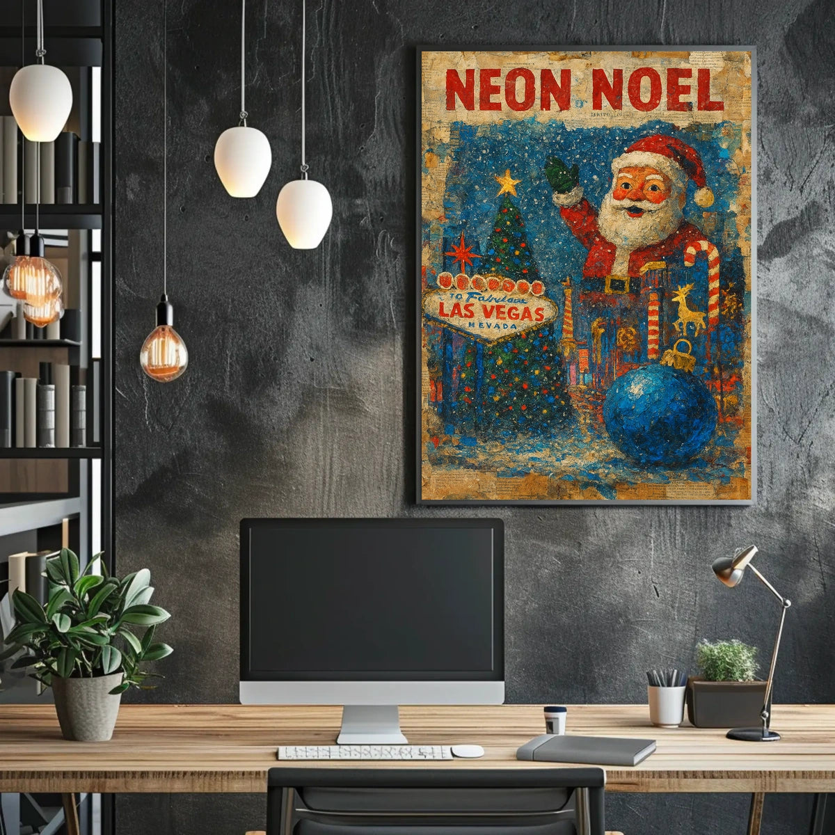 Neon Noel In Las Vegas Poster