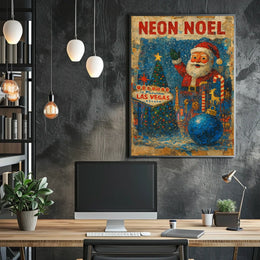 Neon Noel In Las Vegas Poster