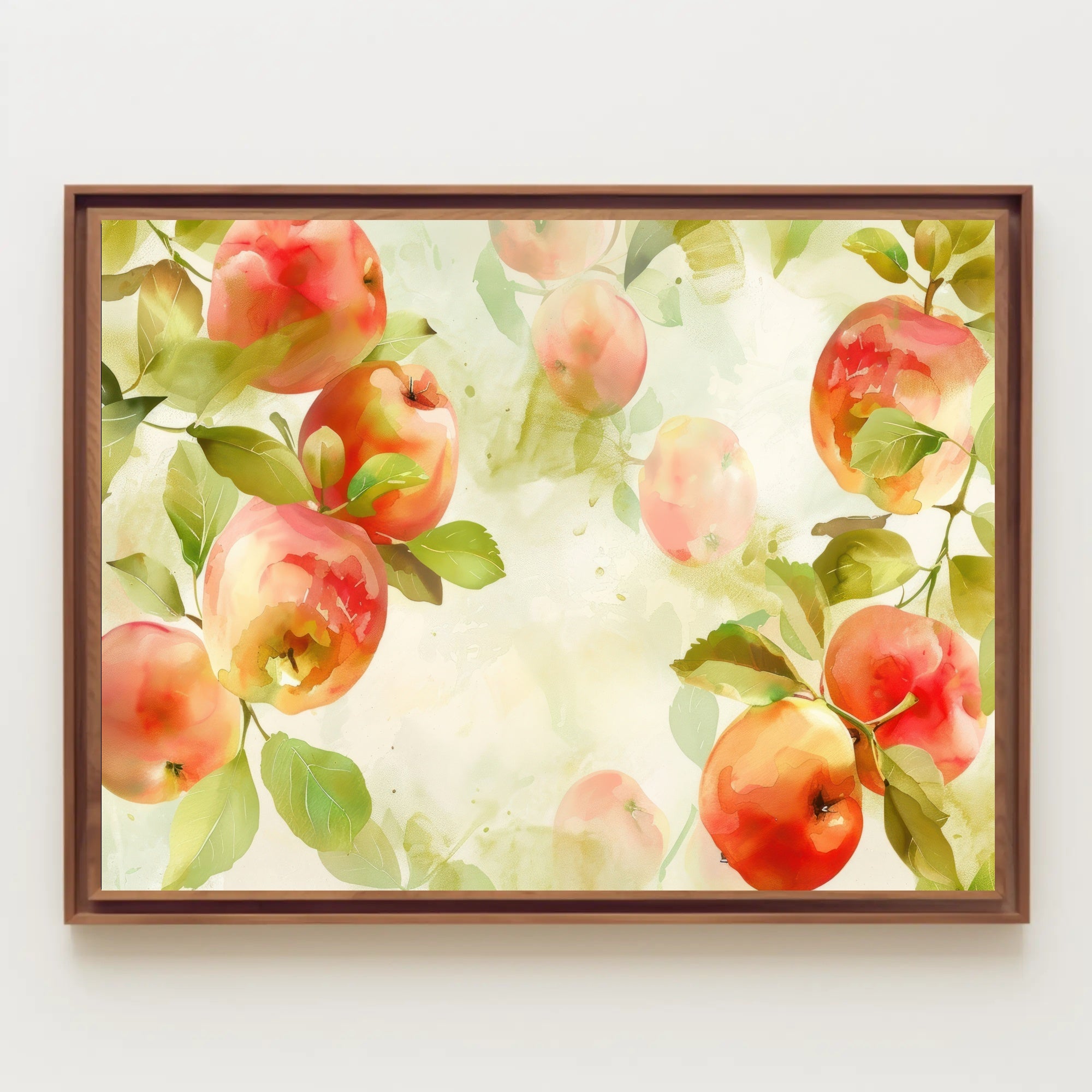Watercolor Apples Poster PosterGoat