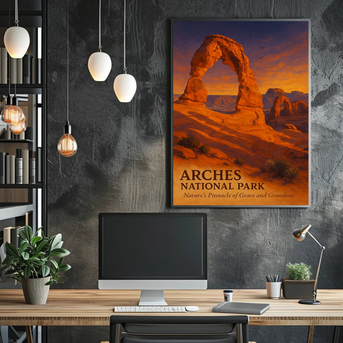 Delicate Arch Sunset: Majestic Nature Wall Art