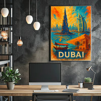 Dubai Poster City Of Wonders Wall Art For Travelers