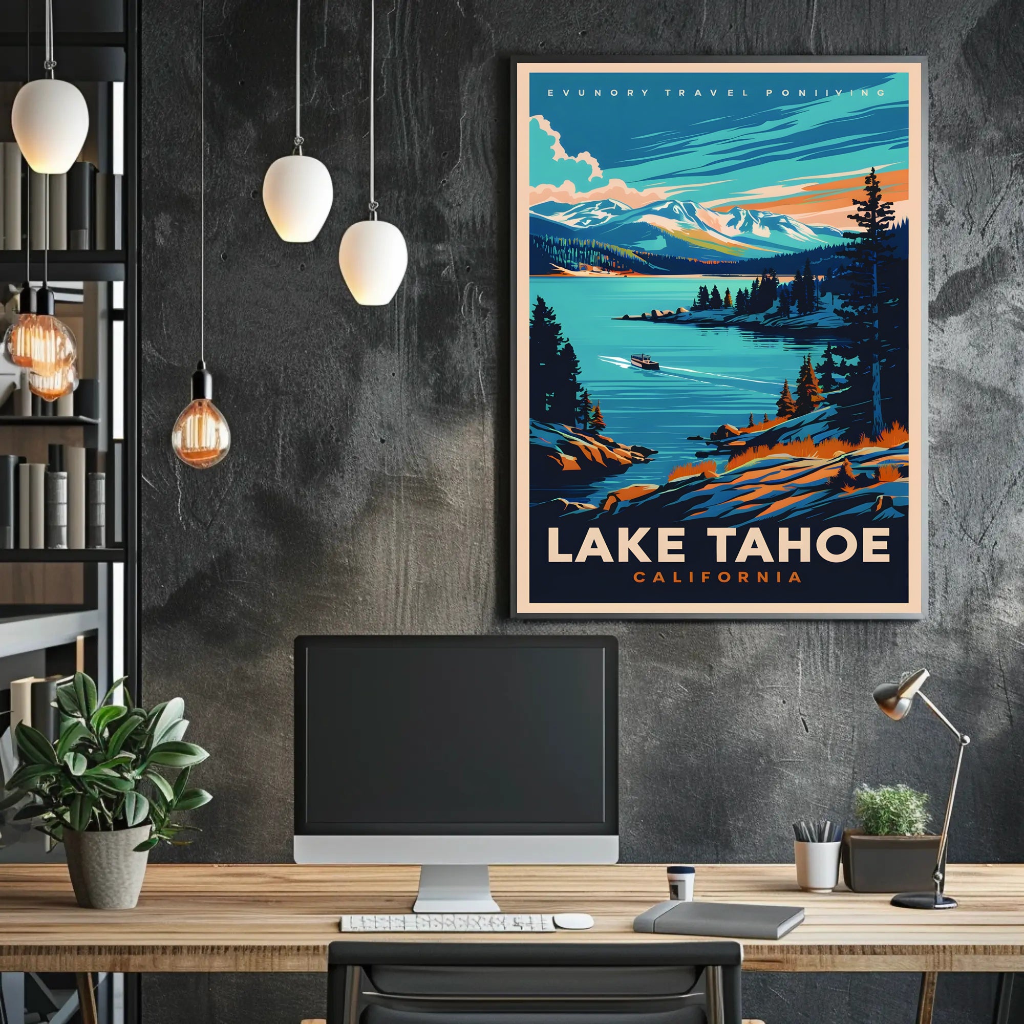 Lake Tahoe Travel Poster