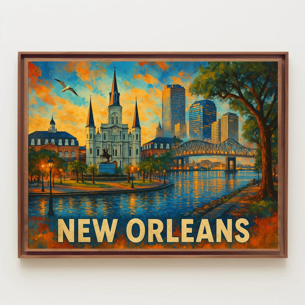 New Orleans Skyline Poster