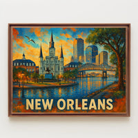 New Orleans Skyline Poster