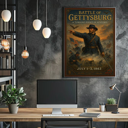 Battle Of Gettysburg A Turning Point Poster