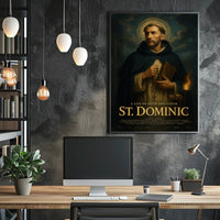St Dominic Inspirational Religious Poster Wall Art