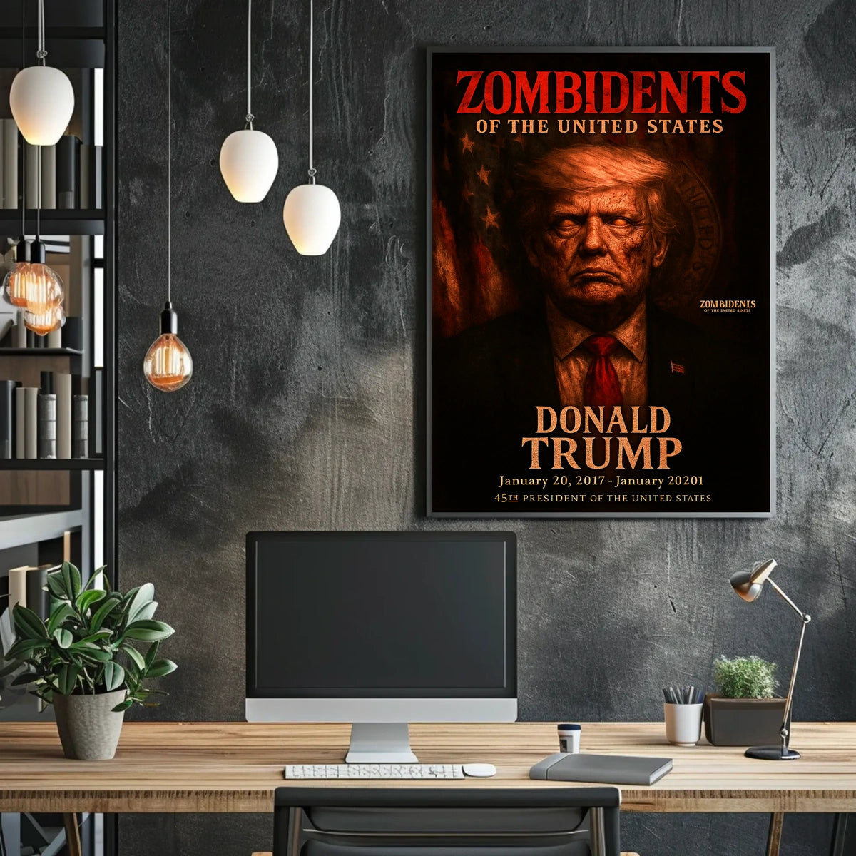Donald Trump 45th President of the United States Zombidents Poster Series