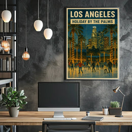 Holiday By The Palms In Los Angeles Poster