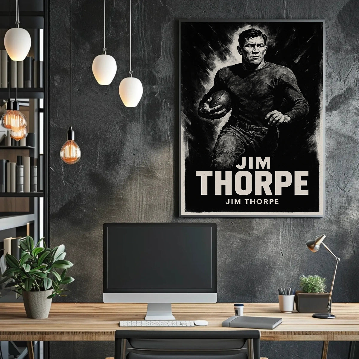 Jim Thorpe Legendary Athlete Poster