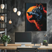 Wolf Under The Blood Moon Poster