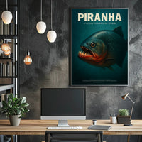 Piranha A Vicious Underwater Terror Poster