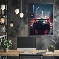 Night Drive In The City Poster