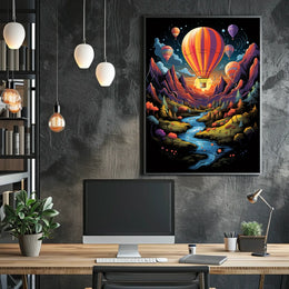 Dreamy Hot Air Balloon Adventure Poster