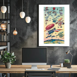 Early Visions of Air Travel Poster PosterGoat
