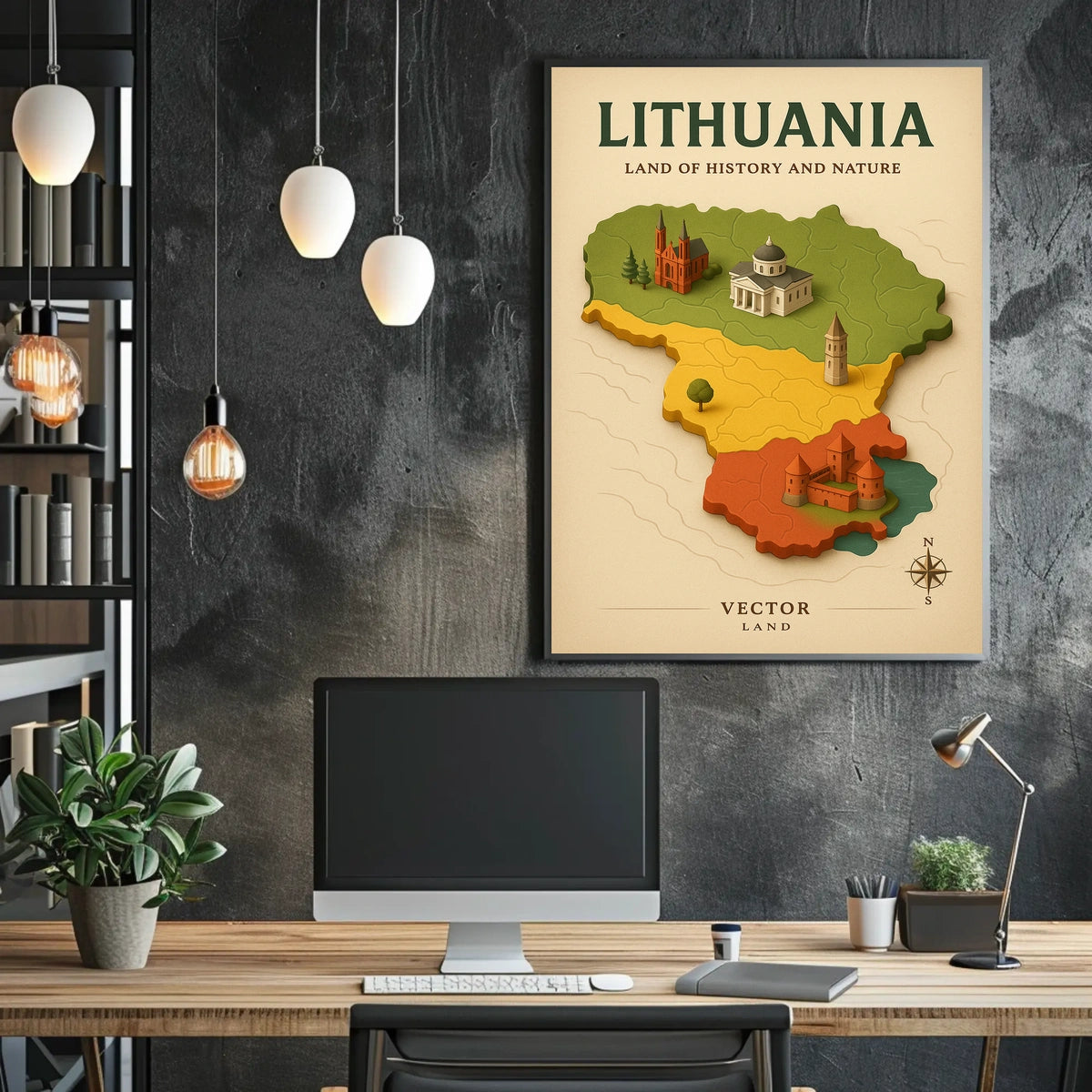 Lithuania Land Of History And Nature Poster