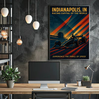 Indianapolis Racing Capital of the World Poster