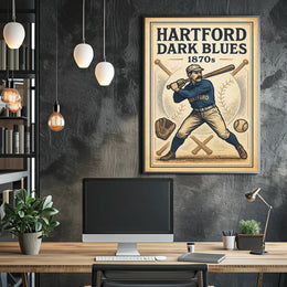 Hartford Dark Blues 1870s Baseball Poster PosterGoat