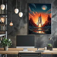 Celestial Launch Poster