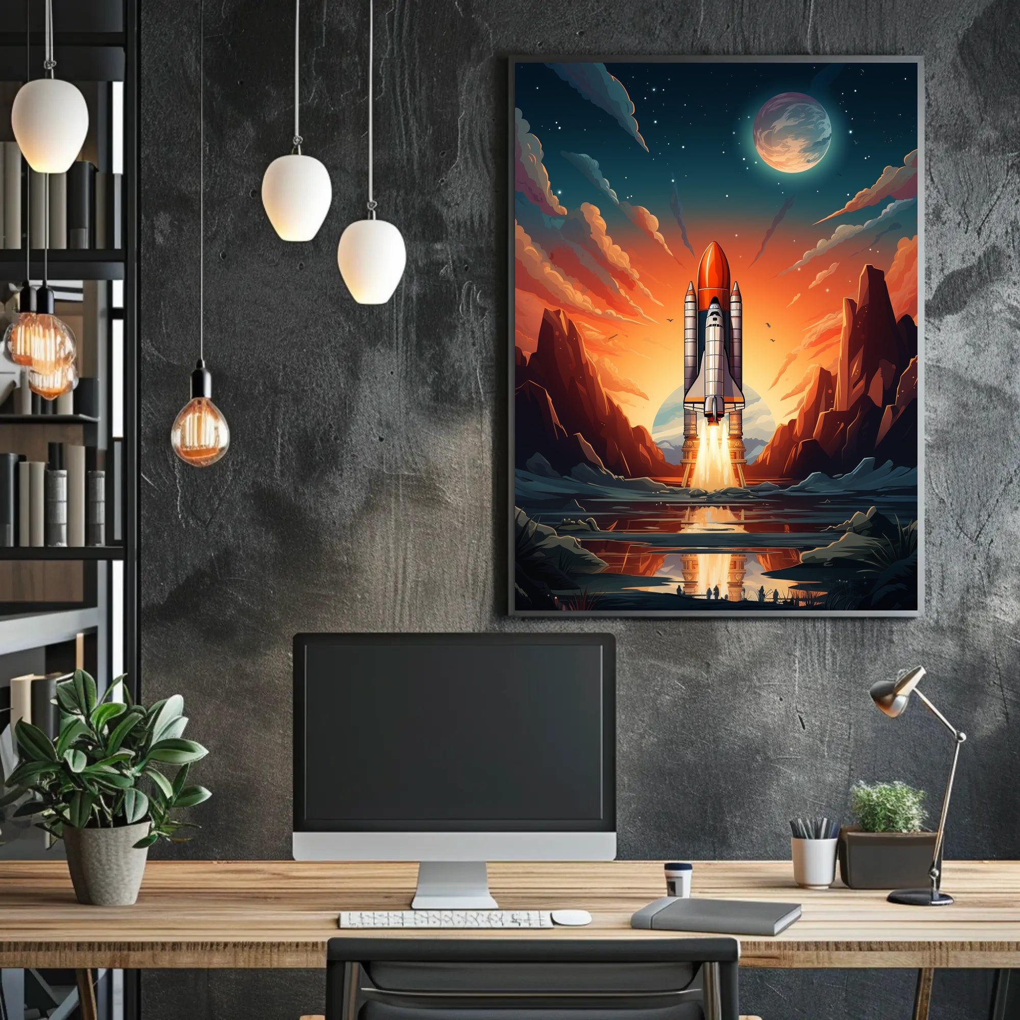 Celestial Launch Poster