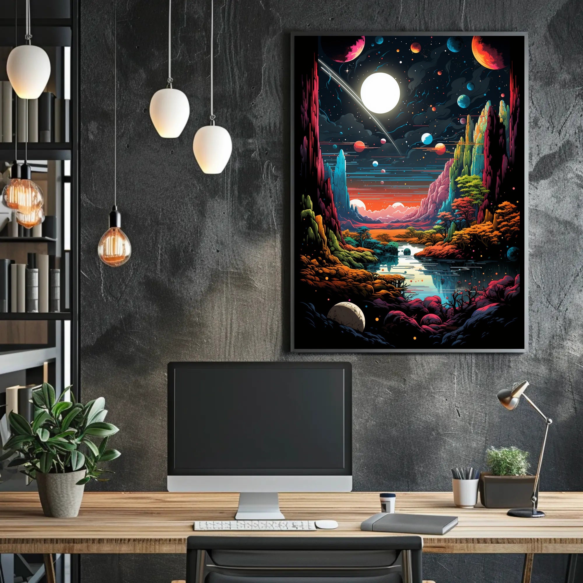 Cosmic Landscape Poster PosterGoat