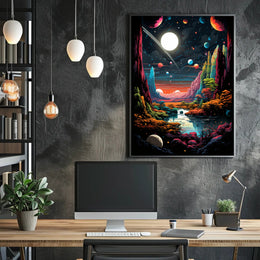 Cosmic Landscape Poster PosterGoat