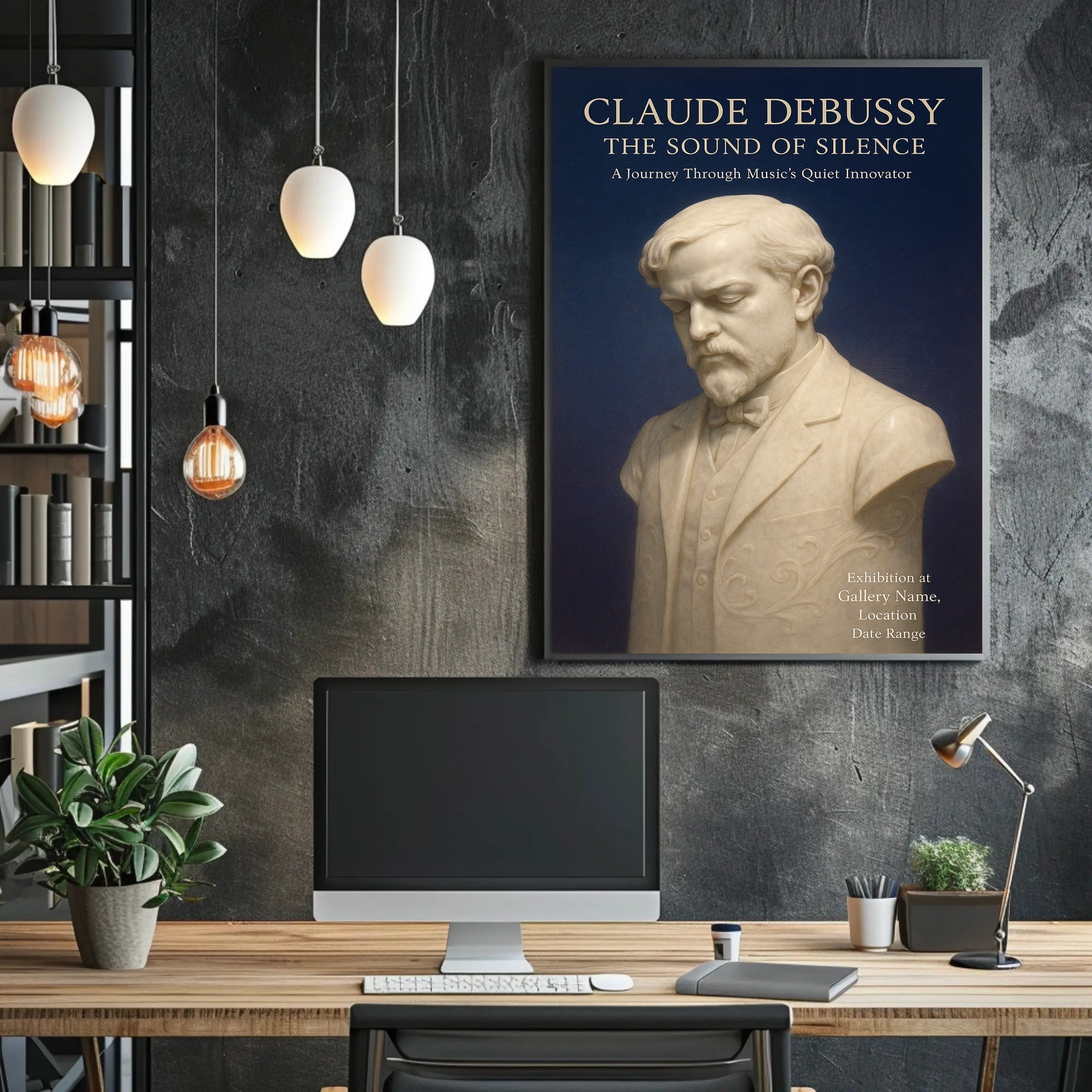 Claude Debussy The Sound of Silence Poster PosterGoat
