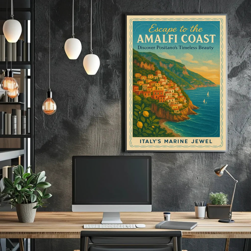 Discover Positano's Timeless Beauty Travel Poster