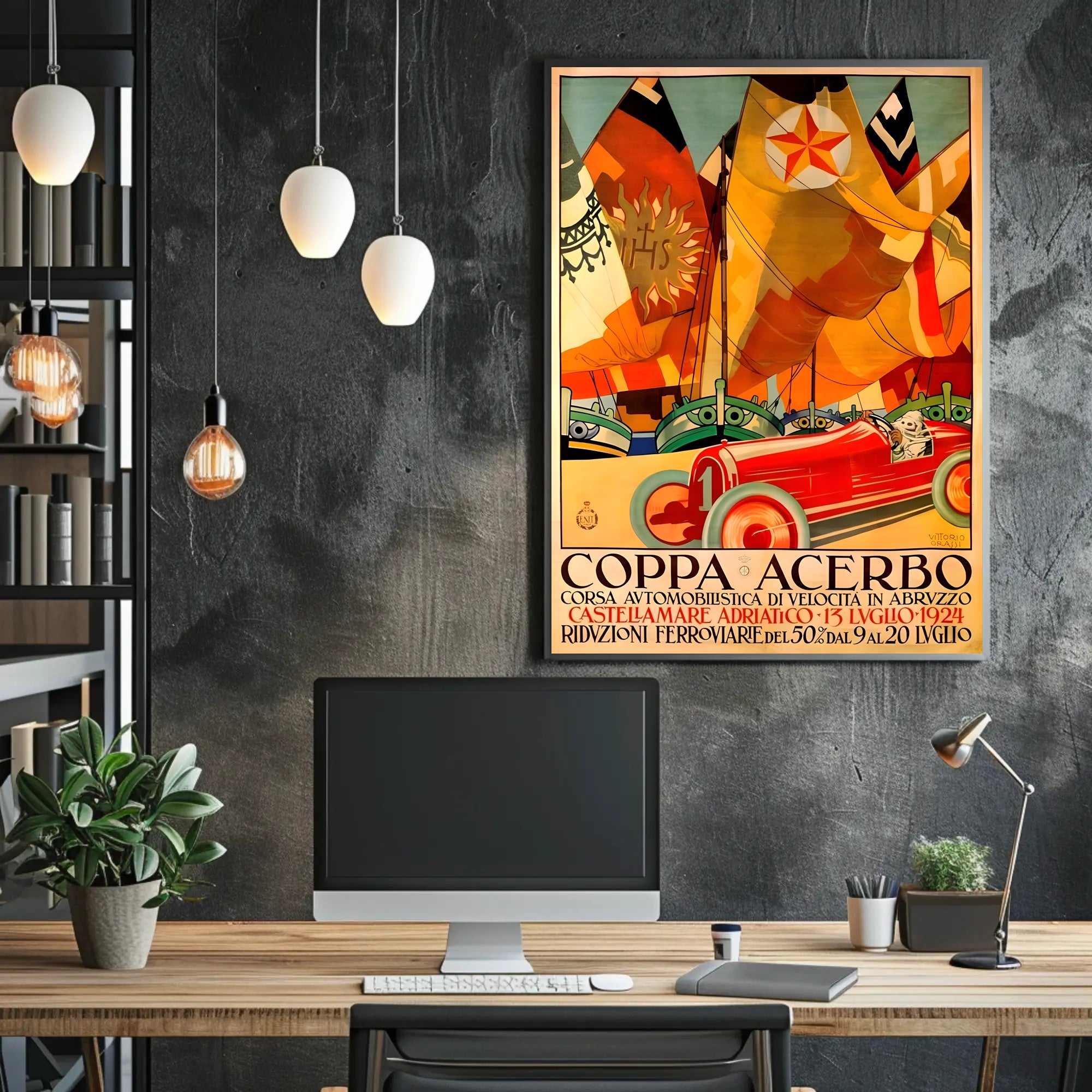 Coppa Acerbo Automobile Race Poster
