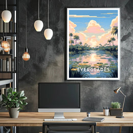 Everglades National Park Vintage Travel Poster Print