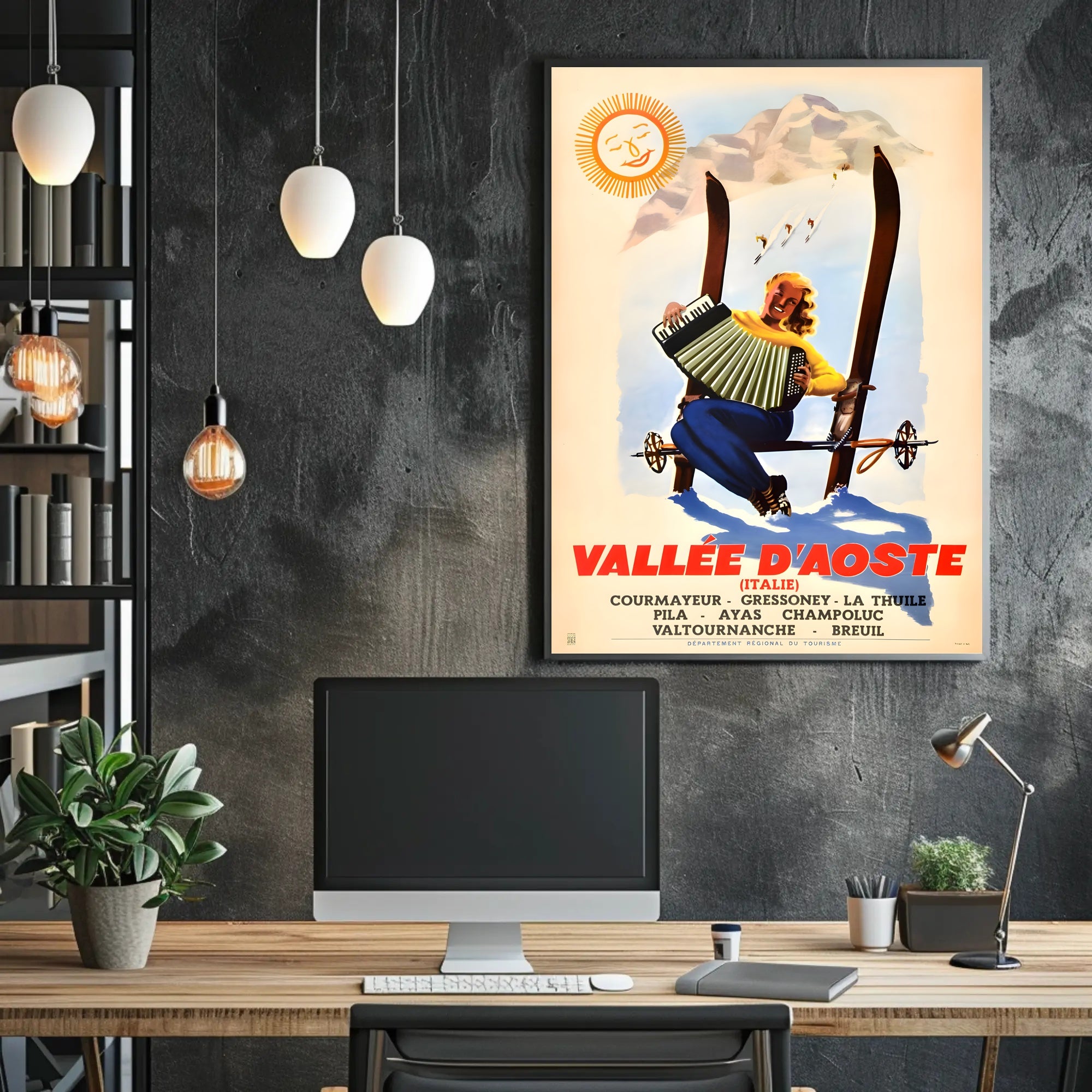 Vintage Vallée d'Aoste Travel Poster PosterGoat