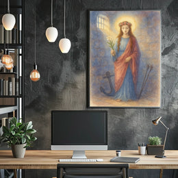 St. Philomena Watercolor Sacred Art Print Poster