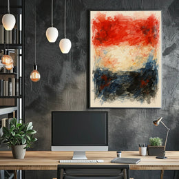 Abstract Tricolor Wall Art Dreamscape Decor Lovers Wanderlust Spirits Timeless Poster