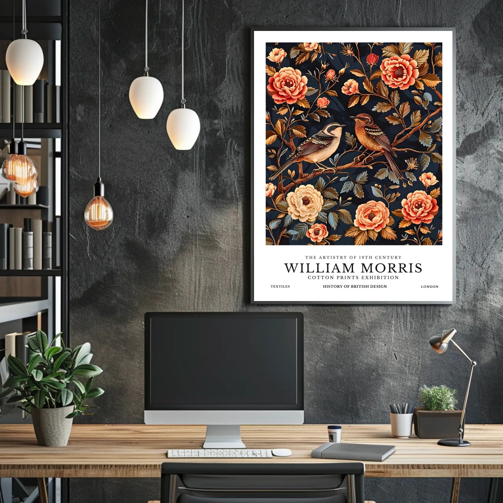 William Morris British Design Exhibition Cultural or Heritage Poster