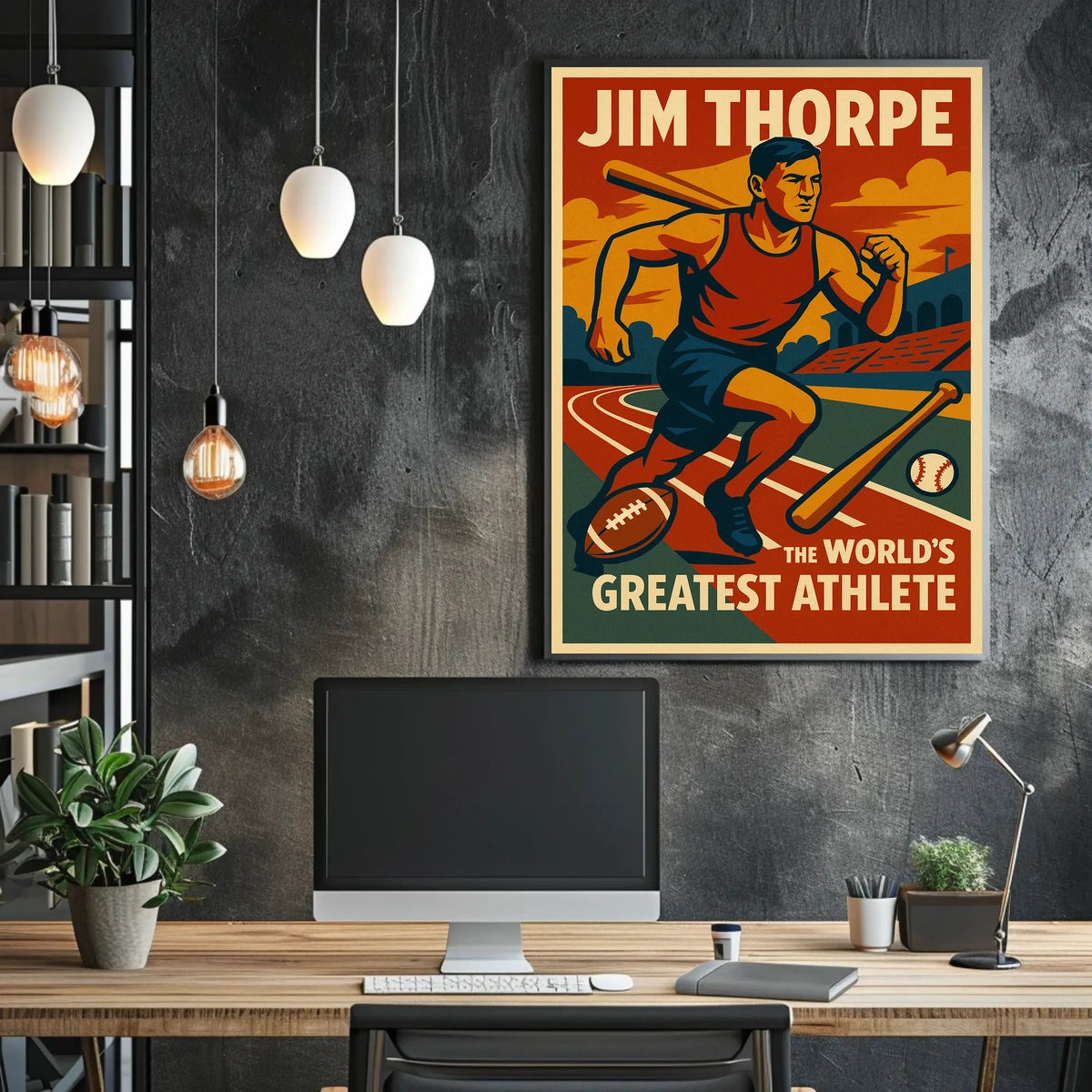 Jim Thorpe Legendary Athlete Jim Thorpe Poster