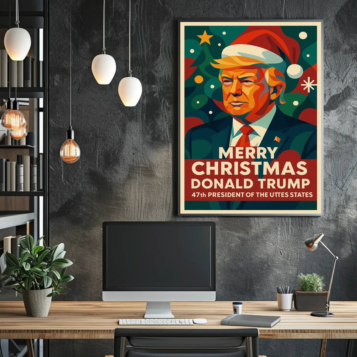 Santa's Festive Delight: Christmas Pop Culture Poster