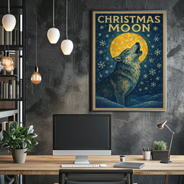 Christmas Moon Poster
