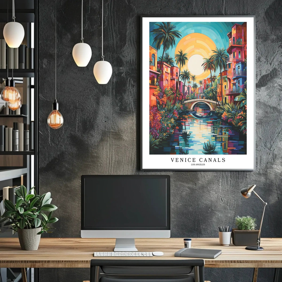 Venice Canals Los Angeles Poster